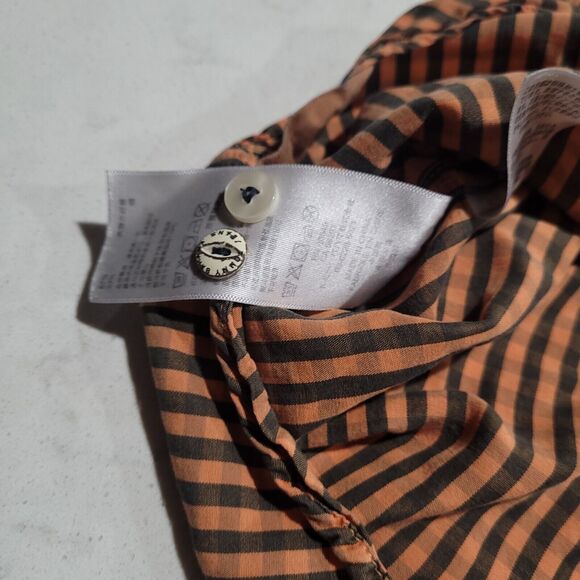 Tommy Bahama Jeans Island Crafted Lyocell Blend Pumpkin Orange Plaid Shirt EUC - Picture 11 of 11